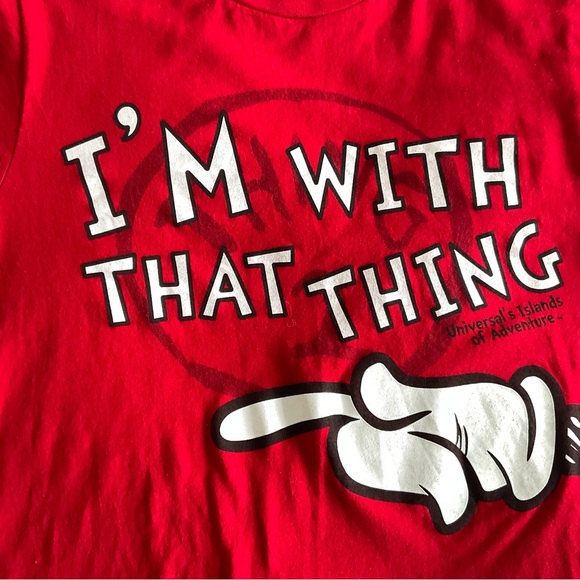 Universal Tops - Dr. Seuss “l’m with that Thing” Graphic Red Unisex T-shirt